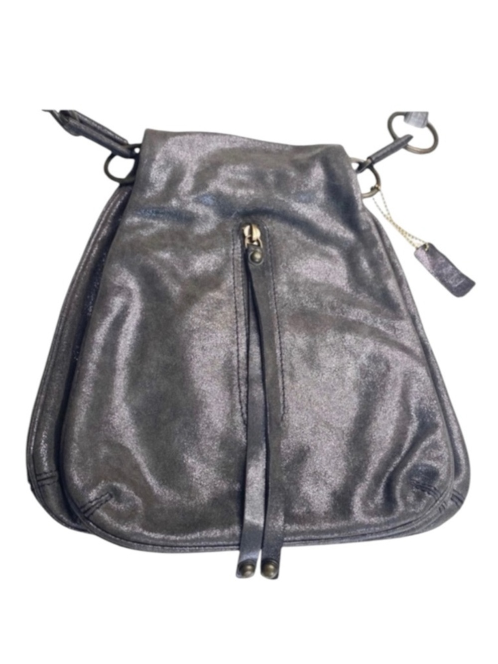 HTF: new Kale ༄ Diego Edgy Messenger Handbag Bag ༄ Mineral Metallic Leather ༄ - Picture 4 of 16